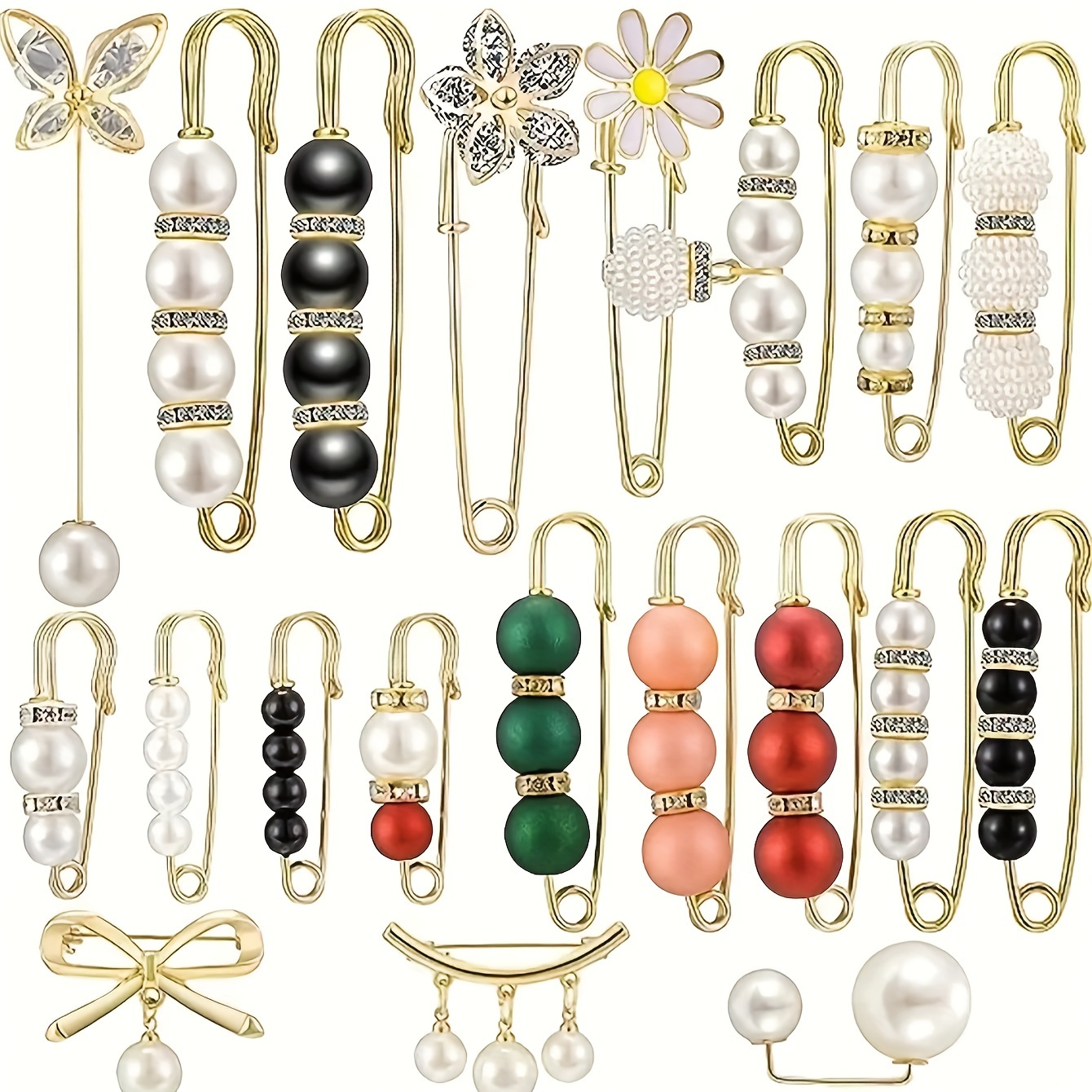 

20pcs Brooch Set - , Waistband Extenders & For Women's Dresses