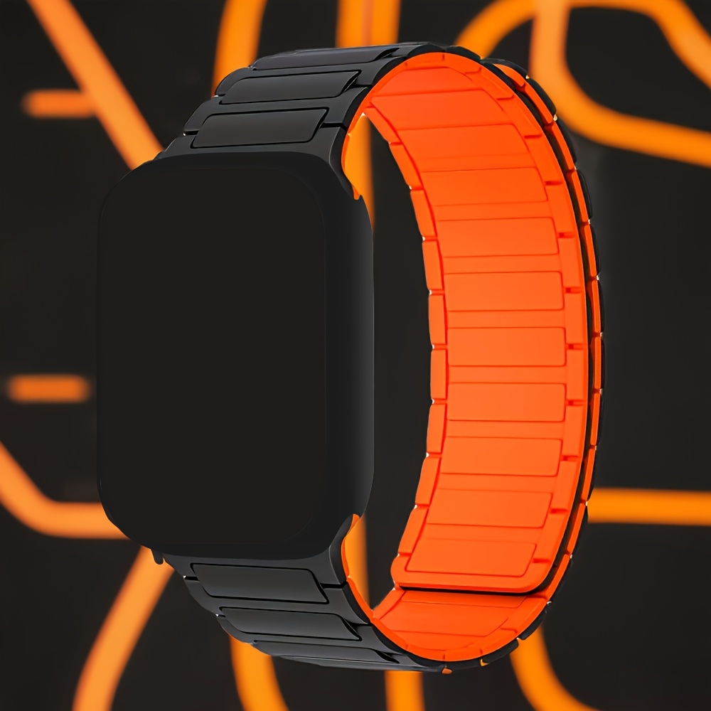 Magnetic Bands Compatible with Apple Watch Band 49mm 46mm 45mm 44mm 42mm 41mm 40mm 38mm Women Men, Sport Strap for iWatch Ultra 2 Series 10 9 8 7 6 SE 5 4