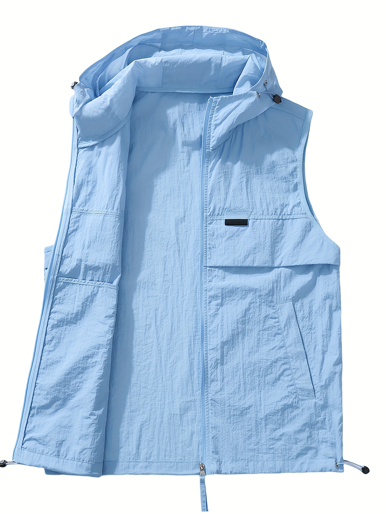 men's lightweight quick dry hooded vest jacket sleeveless - Temu