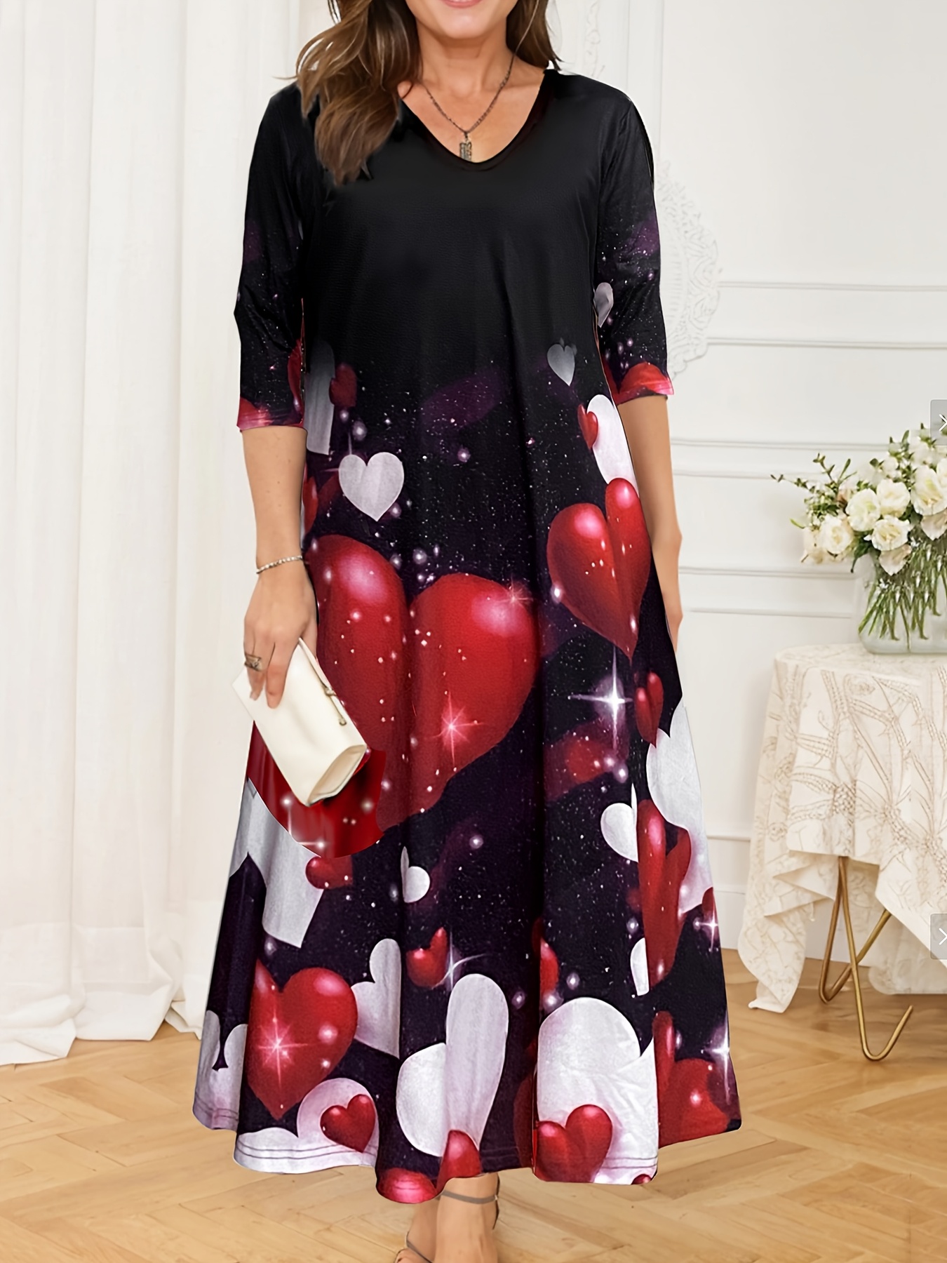 plus size womens valentines size curve casual dress - Temu Mauritius
