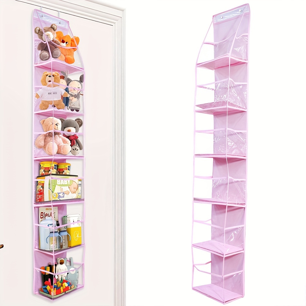 

1pc 6-shelf Hanging Pantry Organizer, Hanging Storage Organizer With Clear Large Pockets, Heavy Duty Back Of Door Storage, For Bathroom, Bedroom, Ideal Hanging Organizer