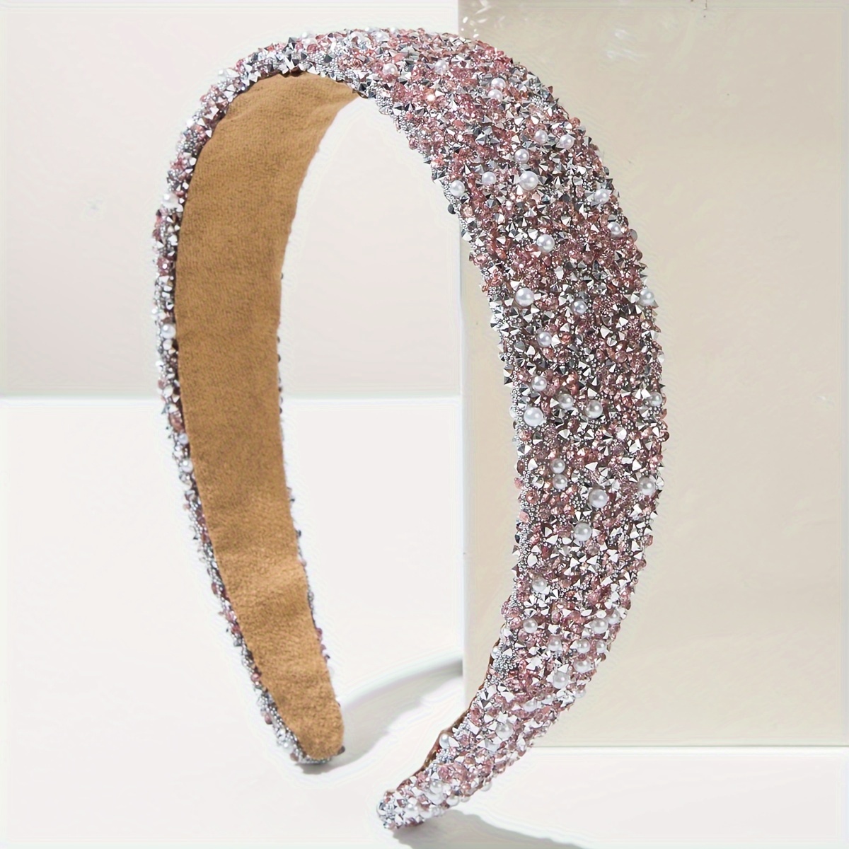 sparkling   headband baroque style multicolor wedding tiara bridal for parties prom photo shoots elegant gift for brides  