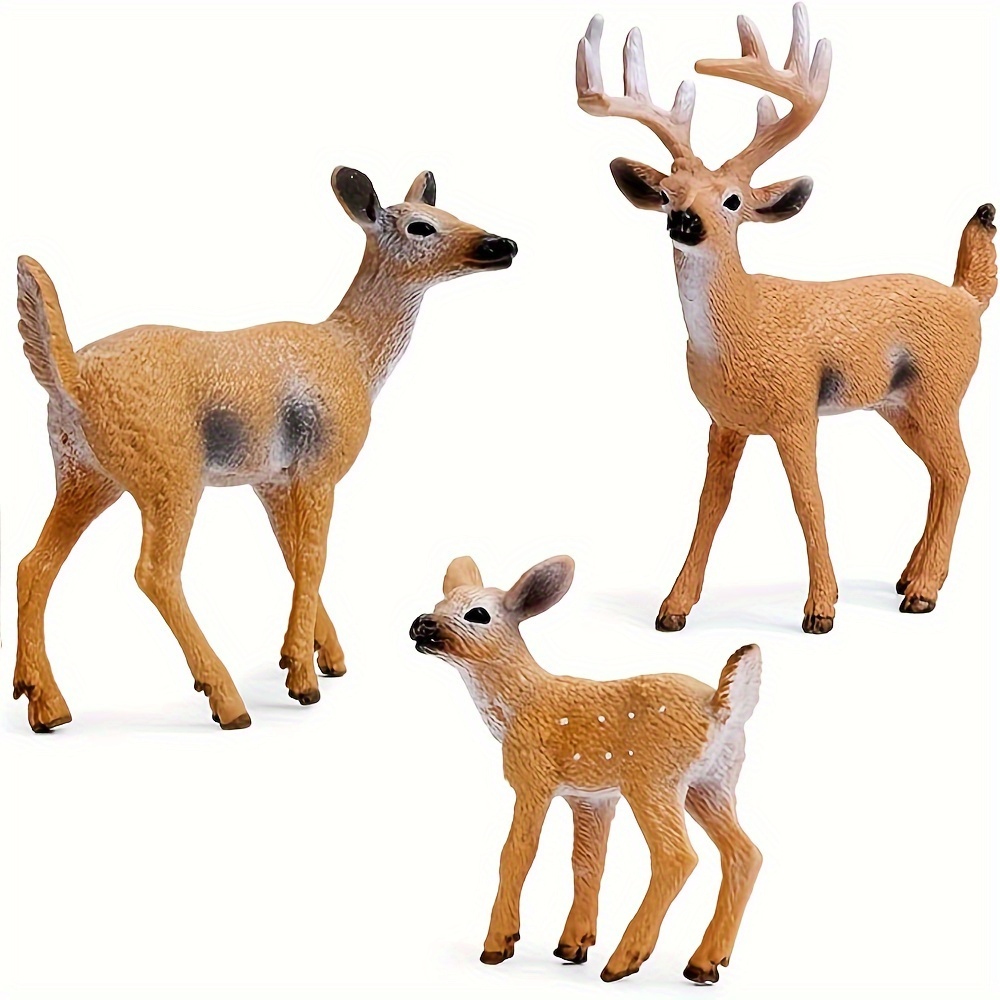 14 piece forest animal statue set woodland creature model Temu
