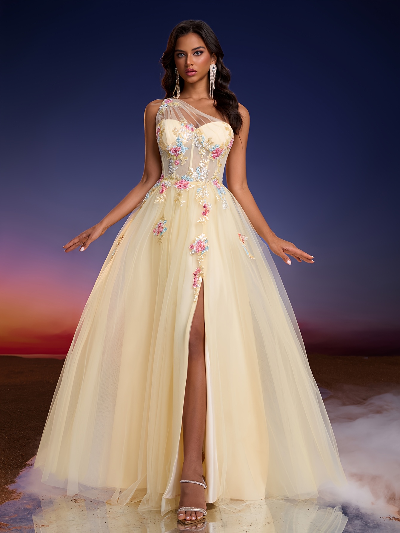 embroidered bridesmaid dresses - Bahrain