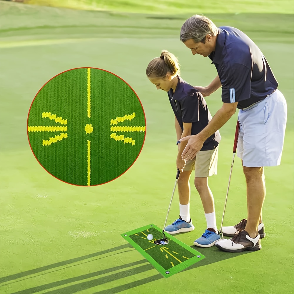

1pc Golf Hitting Mat, Swing Practice Mat, Indoor And Outdoor Chipping Training Mat, Portable Grass Mat