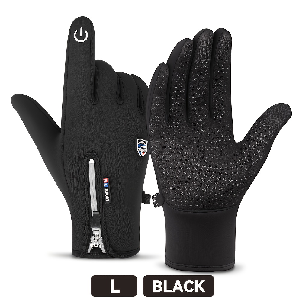 TEMU Gloves - Cold & Windproof Outdoor Sports Gloves For Cycling, Skiing, Solo Travel - Touch Screen Compatible, Anti-slip, High Quality, Unisex For