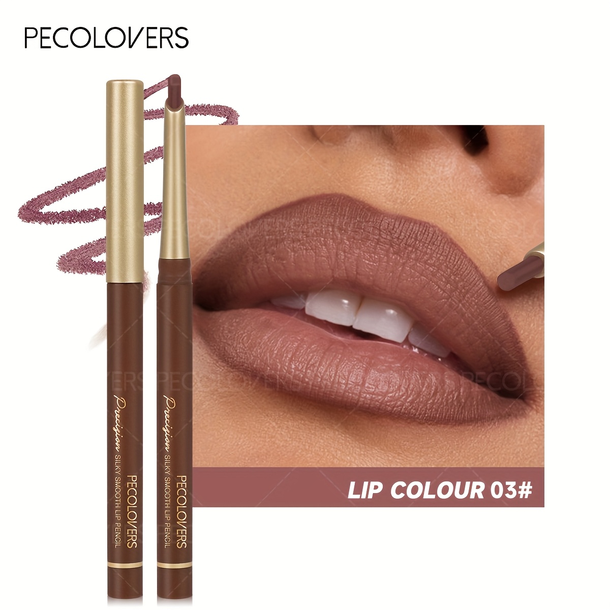 1pc Lip Liner Pencil Long-lasting Matte Lipstick Non-stickysuitable For Valentine's Day Gifts