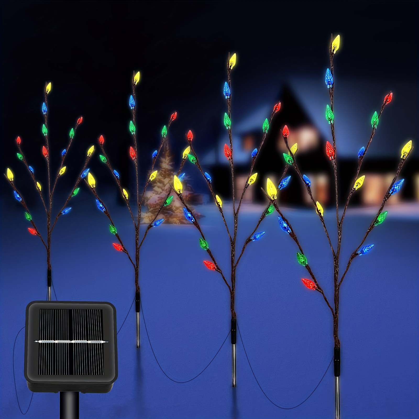 

4 Christmas - 1000mah 80 Leds, 8 Christmas Decor