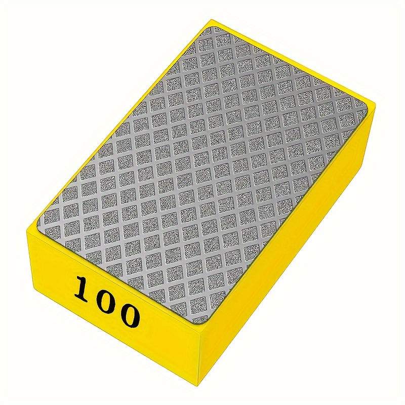 

Premium Diamond Hand Polishing Pads Set - 4 (60, , 200, 400) For Ceramic Tile & Glass Grinding And Sanding, Blocks, Polishing