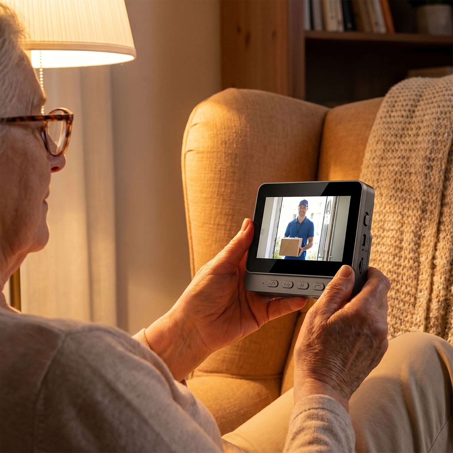 sonnette vidéo   fil intelligente, vidéo hd, vision   ir, audio bidirectionnel, batterie rechargeable, installation murale, opération portable à  ,   de 170°, convient aux maisons, appartements et   ; idéal pour les personnes âgées,   application requise