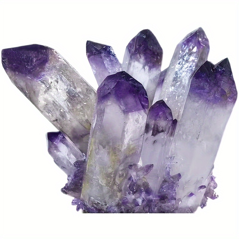 amethyst cluster crystal primitive bohemian home office ornament 1