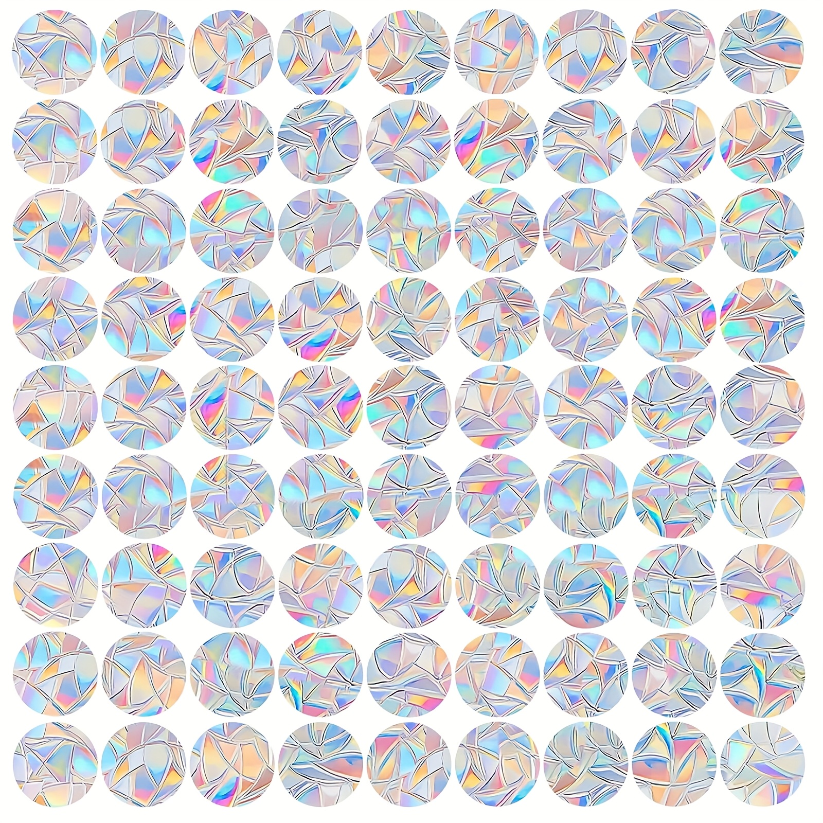 Image of 24pcs Circle Window Clings Decals Reusable Vinyl Wall Sticker For Living Room Bedroom, And Stick, Washable, For Glass Background Wall Deco
