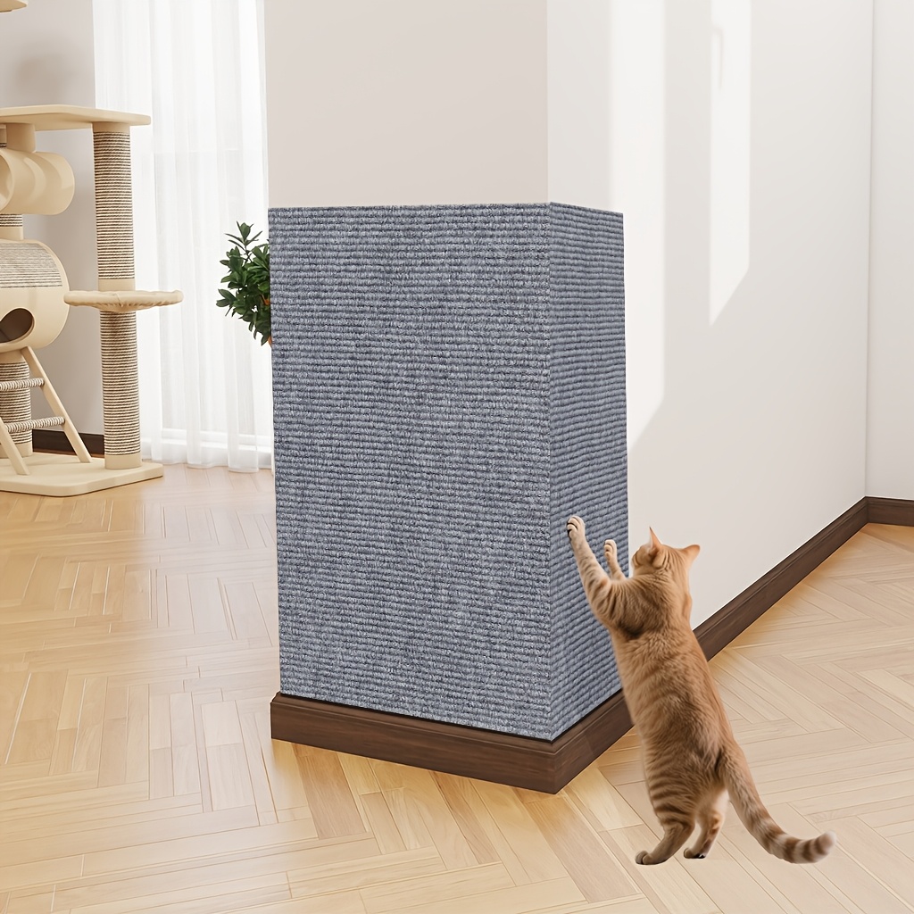 TEMU Planche à Gratter pour Chat, Tapis/Protection Auto-Adhésive pour Chat, Tapis de Sol : Facile à Coller, à Couper et à Nettoyer. Durable et à l'.