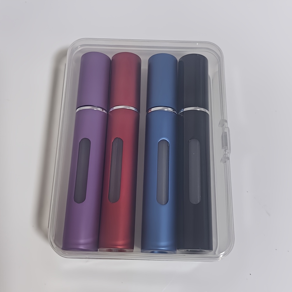 4pcs/1 Set 10ml/0.334oz Nano Nozzle Bottom Filled With Perfume Bottle Spray Bottle Travel Supplies Personal Care Dual-use Spray Bottle