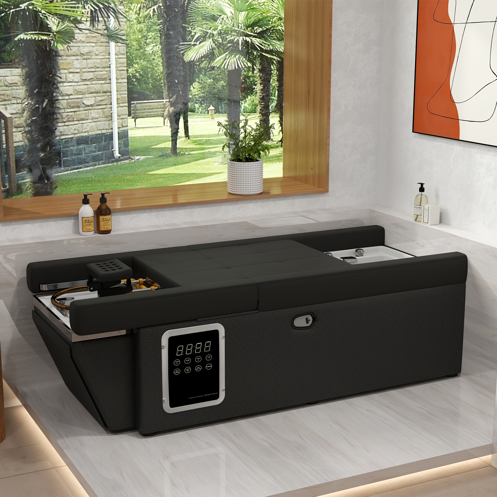 professional spa massage bed with   unit heavy duty metal frame no electricity needed portable salon   equipment for   bathroom easy   for head   back leg massage ideal for salon personal use   sleek   durable construction beauty salons   materials beauty enthusiasts Product details 0