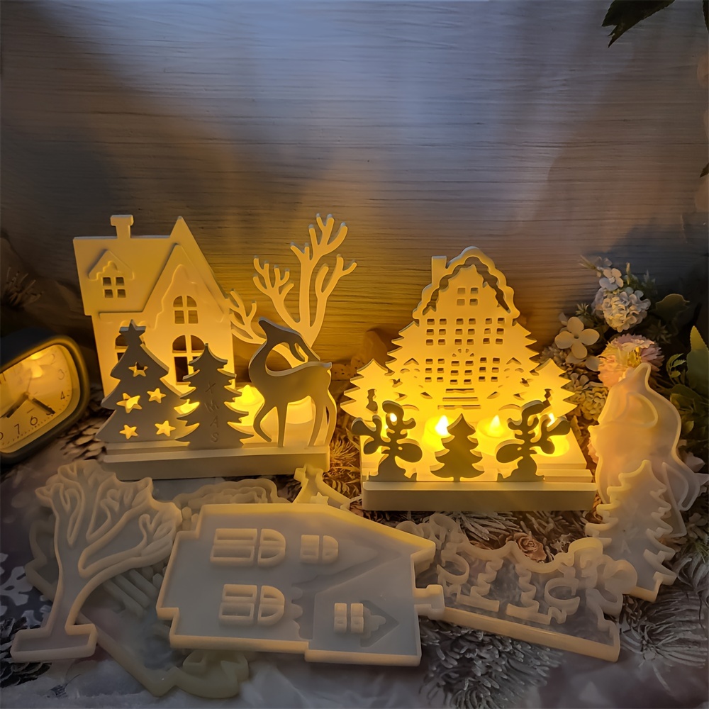 Coole 3D Wichtel Silikonformen Für Weihnachtsdeko - 2er Set Für Kerzen, Harz & Mehr