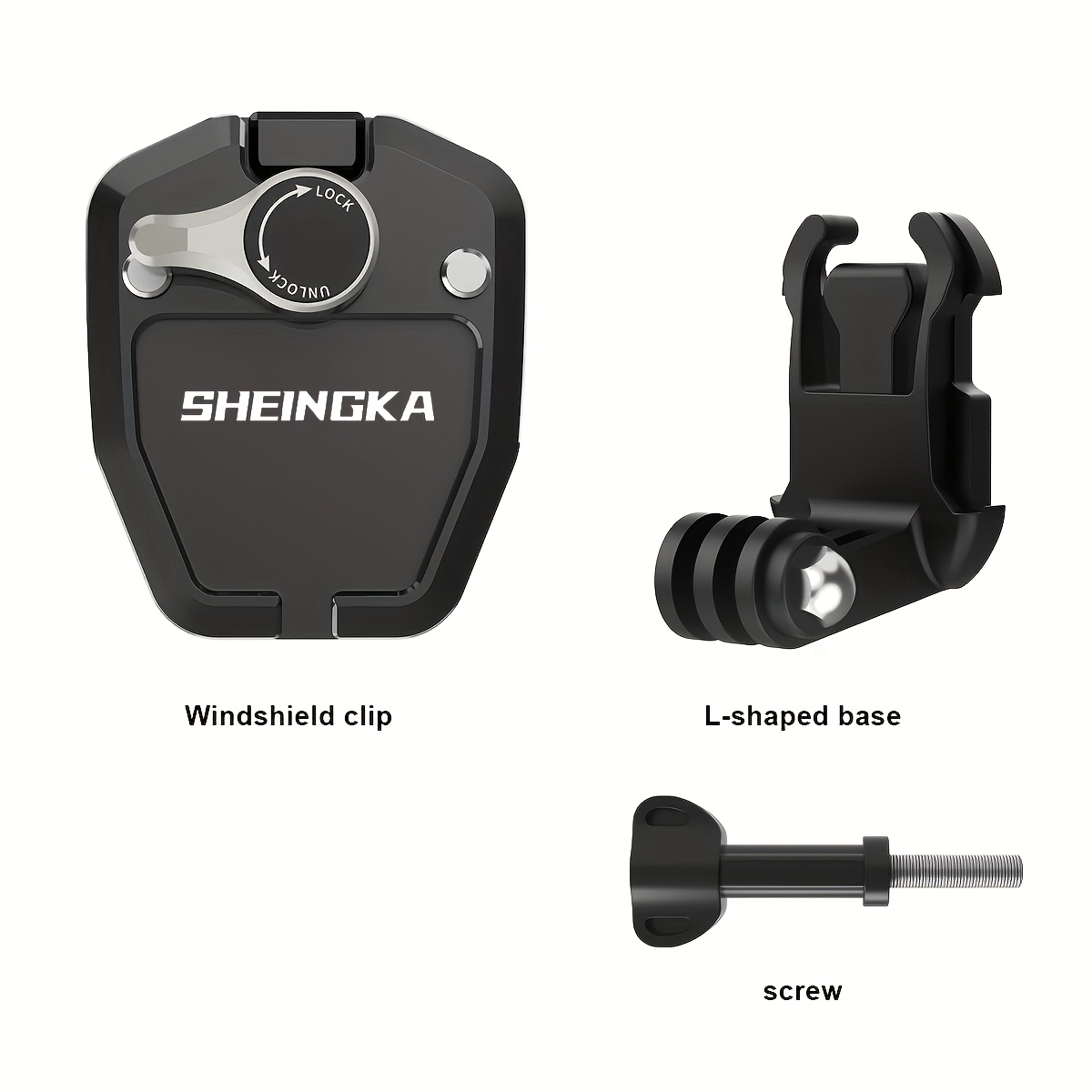 Image of Motorcycle Windshield Mounting Clamp Aluminum Mount For Hero 12 11 10 9 X3 3 Action Camera Additions