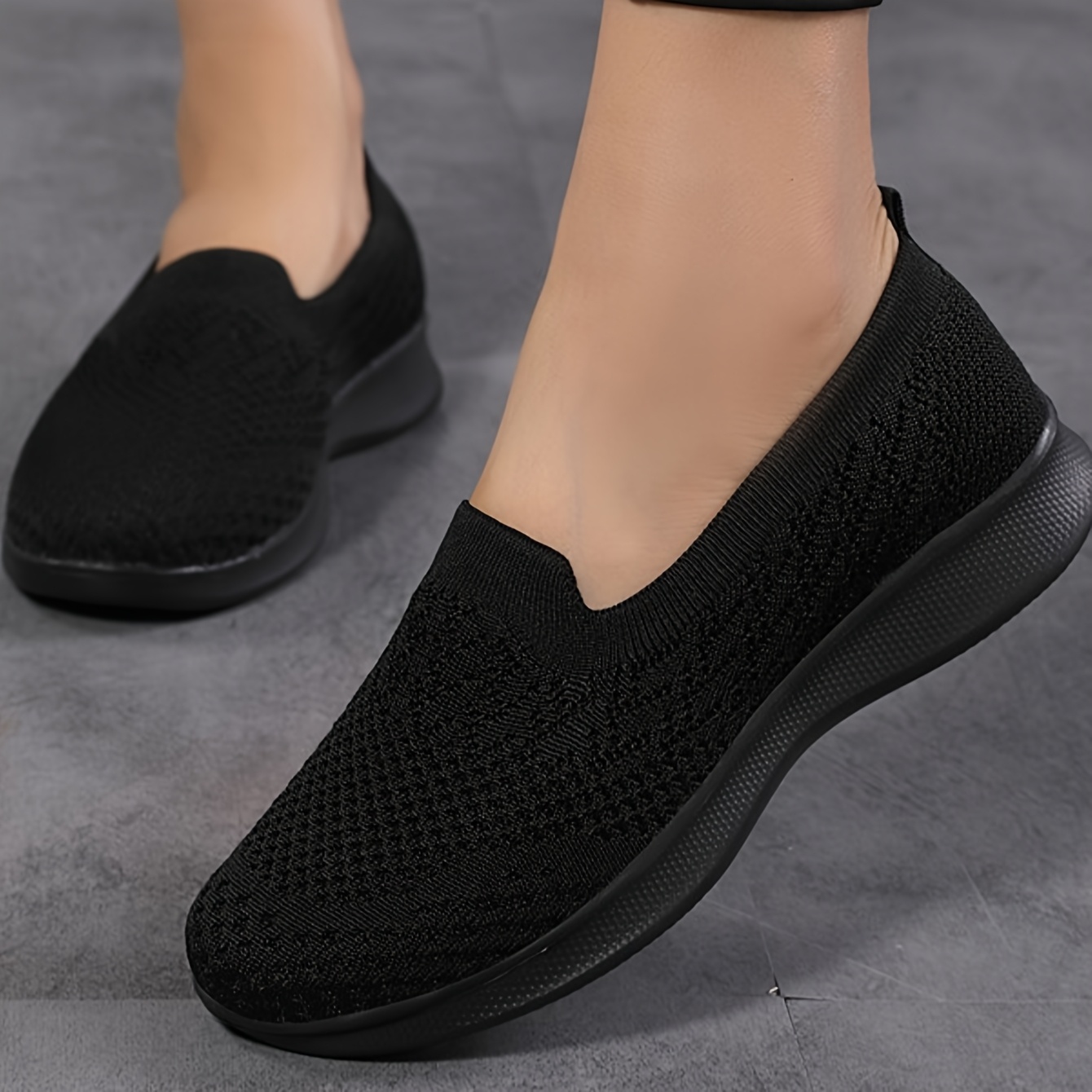 112 slip   womens ultra light breathable fly weave sneakers large size sports shoes flat shoes women shoes