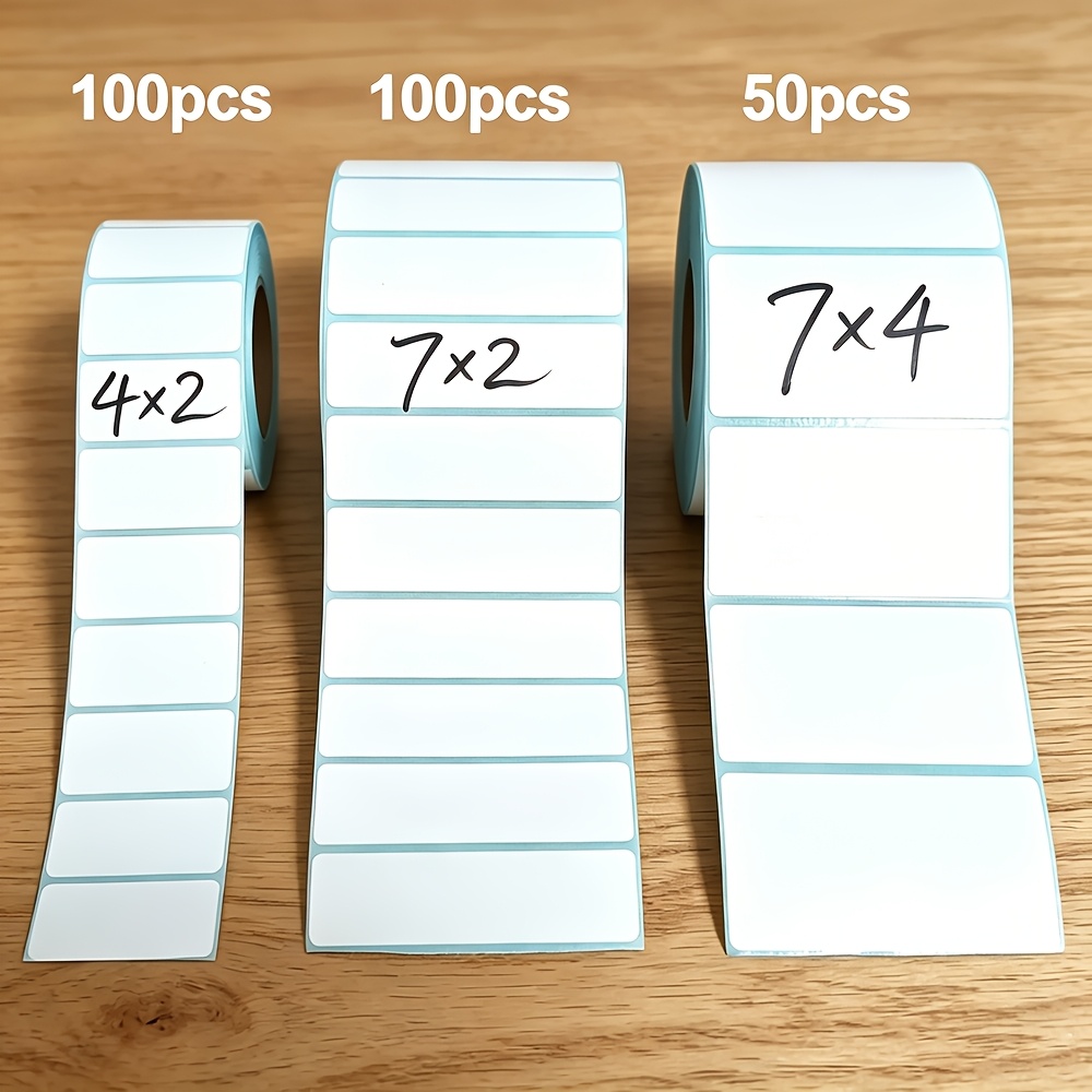 TEMU 250pcs Label Stickers, 3 Sizes Blank Self-adhesive Labels For Writing Records, Reminders Office Kitchen Refrigerators Food Containers, Jars