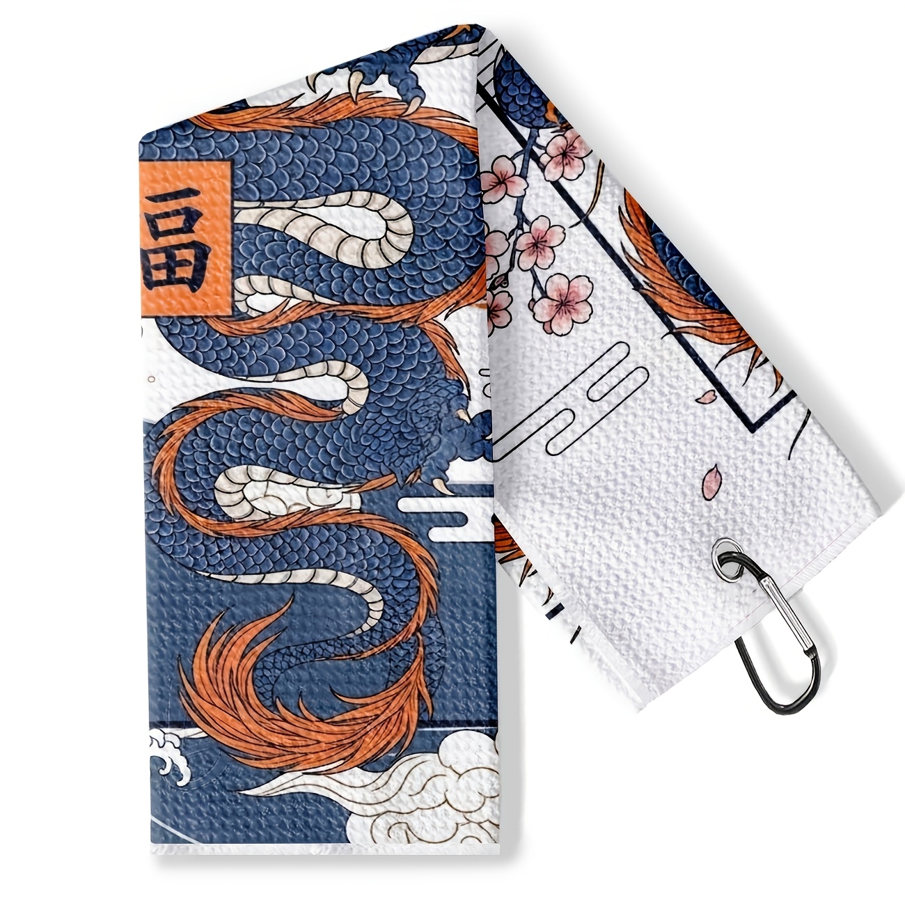 TEMU Serviette de golf, motif dragon, douce et durable , super absorbante et à séchage rapide, facile à nettoyer, lavable en machine, parfaite pour