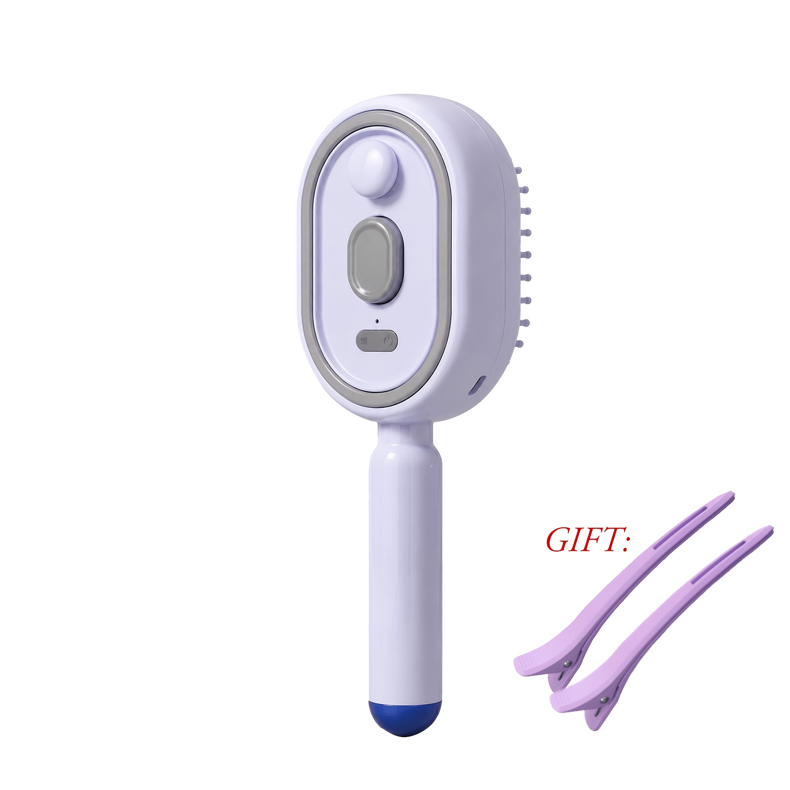 TEMU 2-pack Spray & Massage Comb Set - Air Cushion Detangling Brush With , Includes Gift Duck Clip. Anti-static Hair Tool For Daily Use & Home Spa.