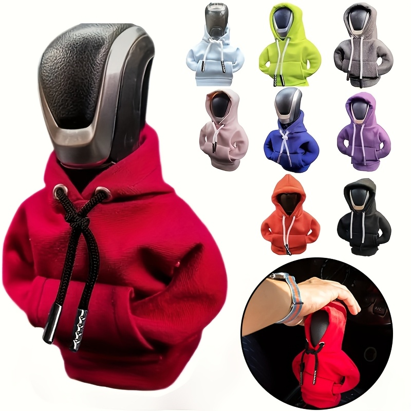 

Mini-housse de boîte de vitesse en de sweat à capuche, protection de boîte de transmission de voiture, accessoires d'intérieur pour de vitesse, pull tendance