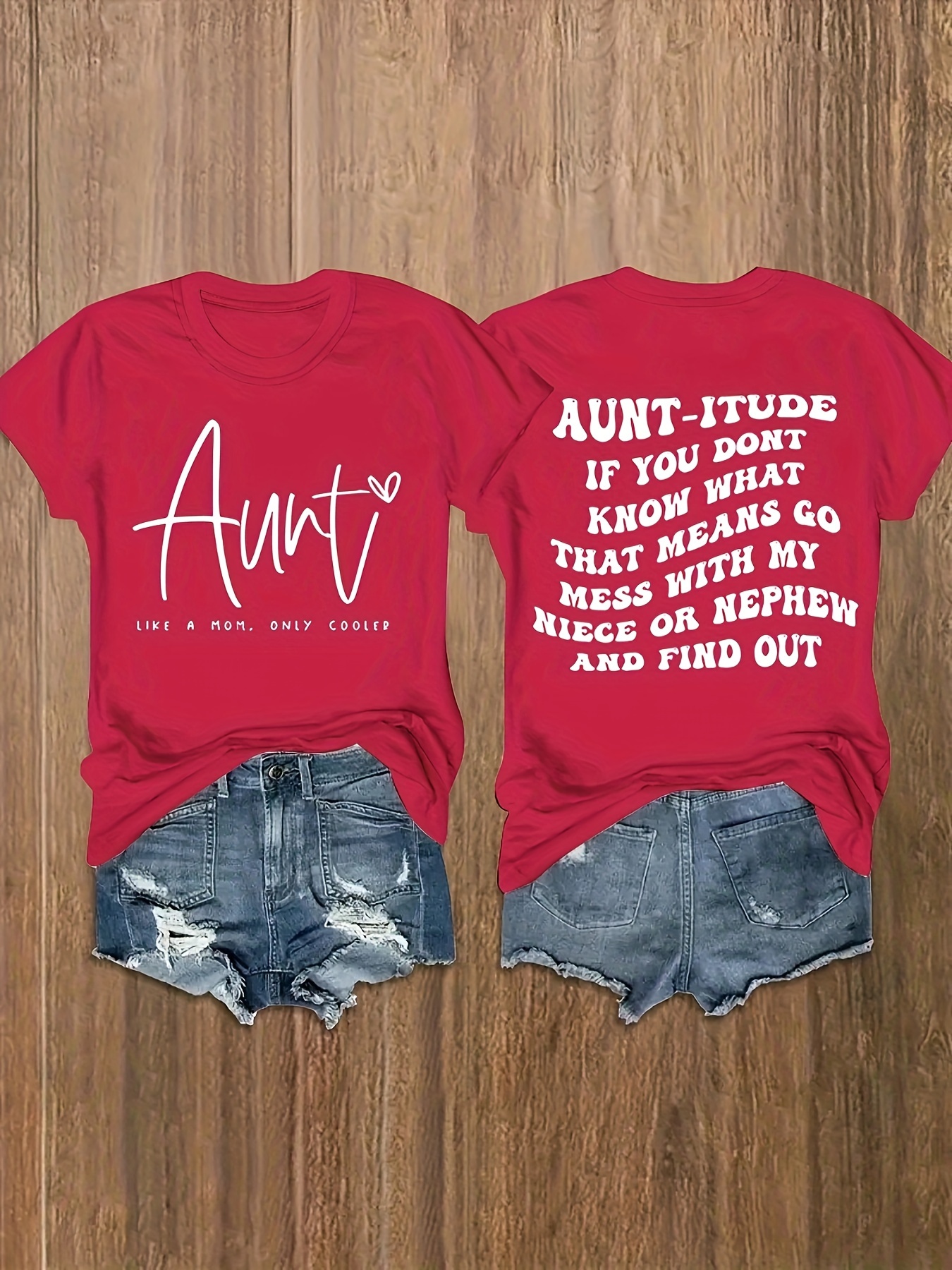 Funny Aunt Code T-Shirt For Women | Casual Short Sleeve Tee | Auntie Gift