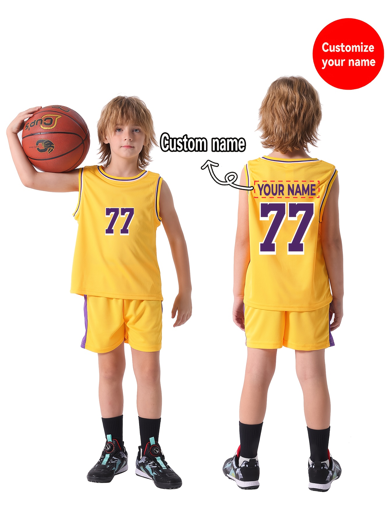 Ensemble Basket Enfant Maillot De Basketball Pour Enfants