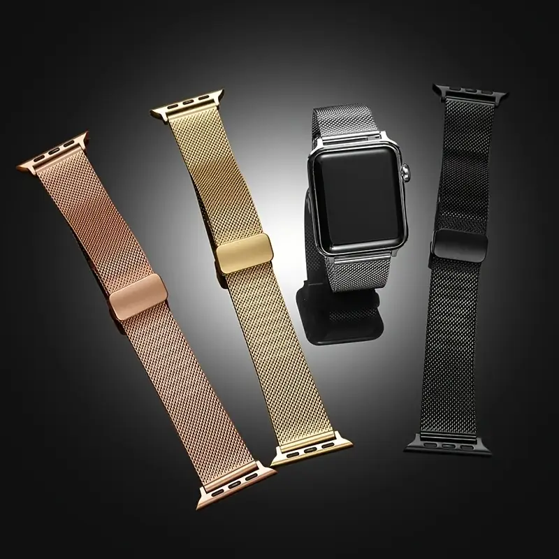 bracelets   en acier inoxydable pour for iwatch series ultra 9/8/se/7/6/5/4/3/2/1 - fermoir magnétique, bracelet en     à leau compatible avec les modèles 49 mm/45 mm/ /42 mm/41 mm/40 mm/38 mm détails 6