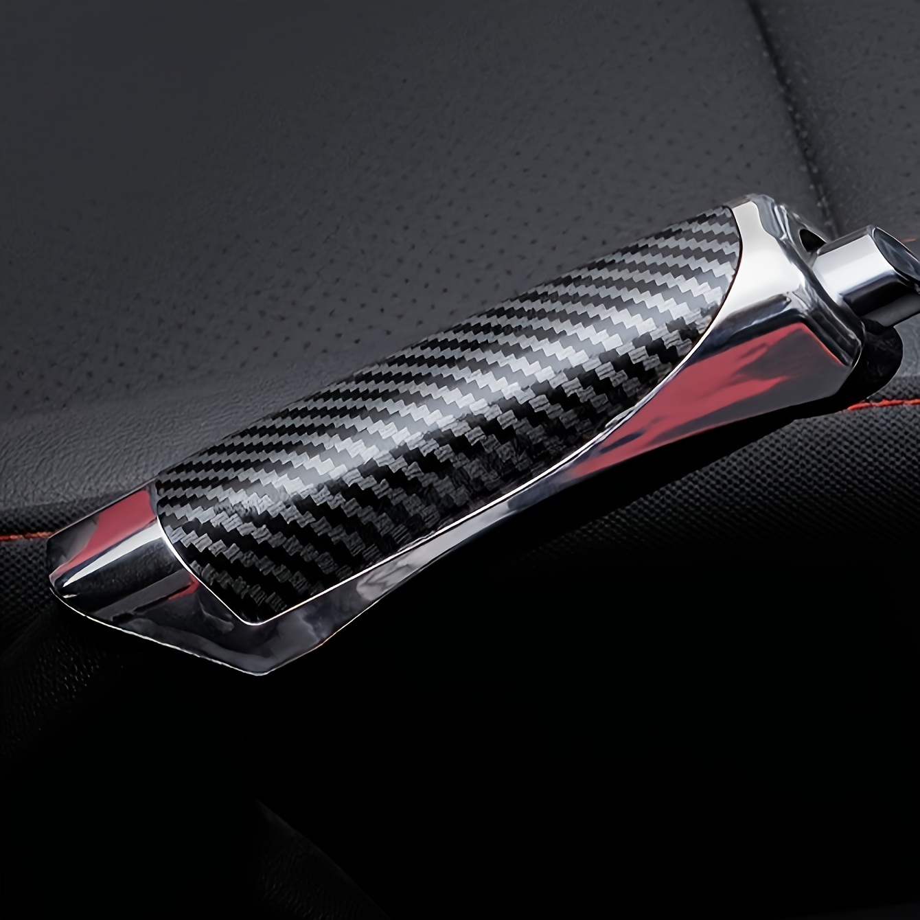 

Carbon Fiber Style Tpu Car Handbrake Cover, Universal Decorative Hand Brake Sleeve For Vehicle Interior Accessories