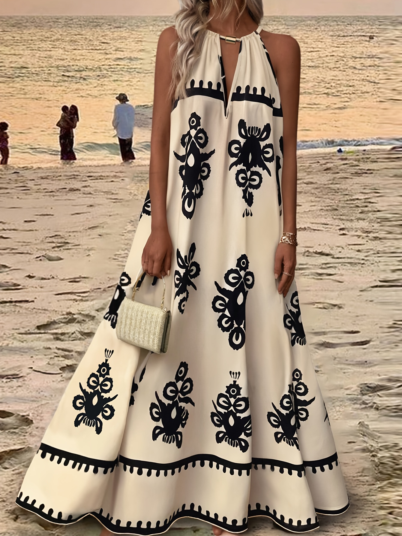 mexico beach dress Tulle A-line Off Shoulder Beach Wedding Dresses MW889 main image 0