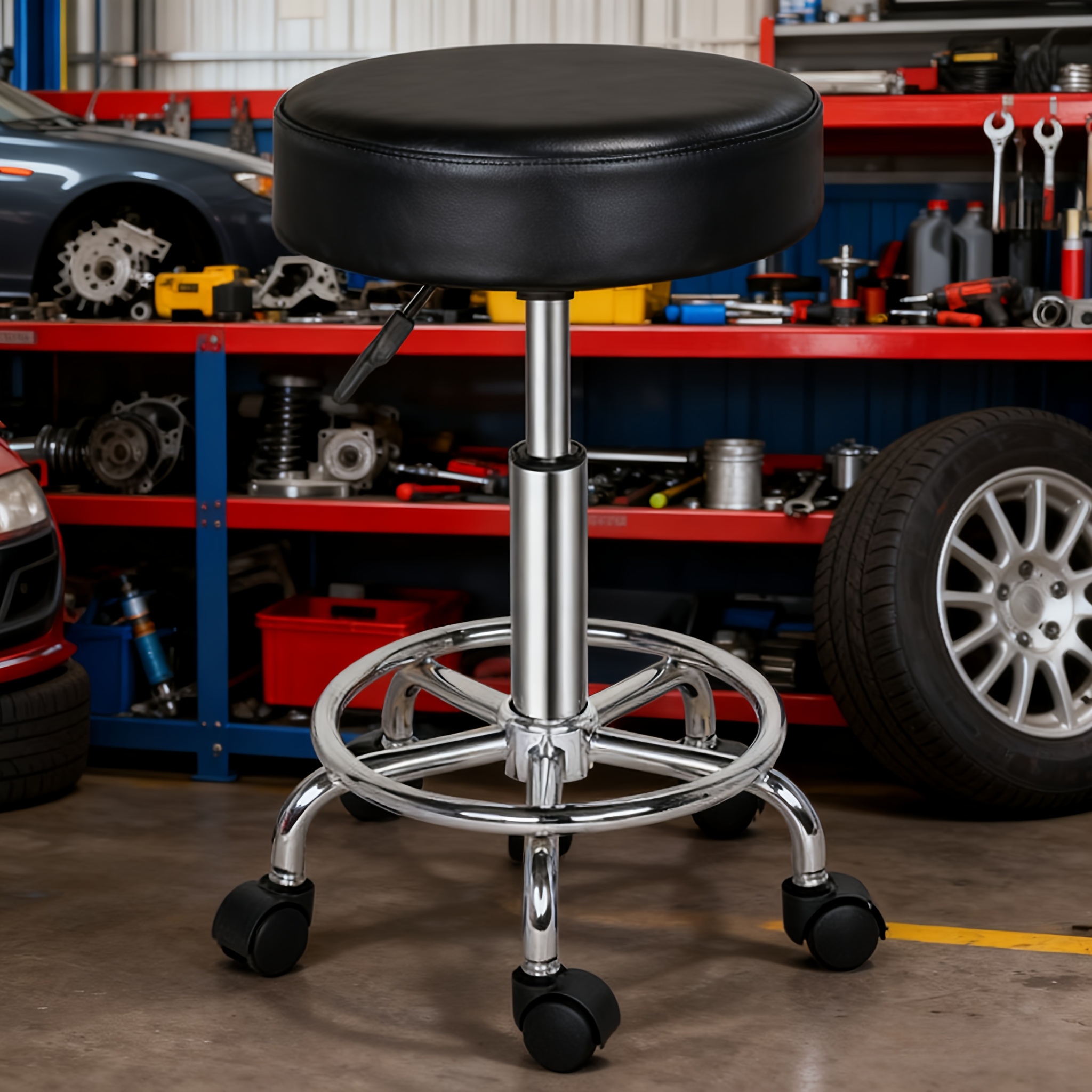 TEMU Tabouret rond Feet pivotant de
