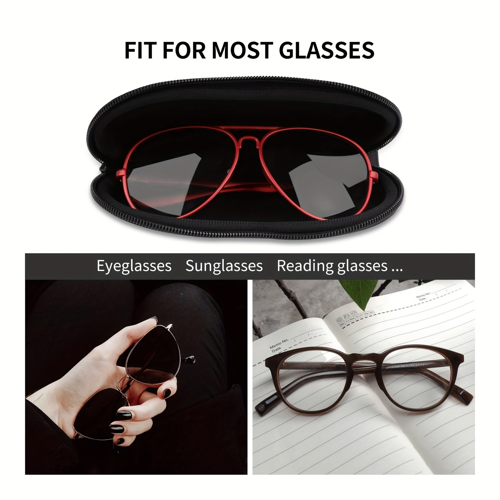 soft   glasses case fashion neoprene zipper fashion glasses storage case portable protective eyeglass case details 3