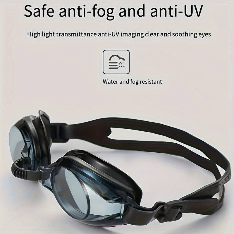 

1pc Adjustable Swimming Goggles, Waterproof And Anti Fog Swimming Glasses