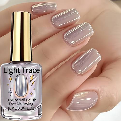 imagen del artículo dor de uñas aurora espejo de donut de glaseado de y - esmalte de uñas aurora de unicornio de 10 ml, no necesita luz, de natural, de aplicar, , reflectante de , de gelatina aurora, realza la