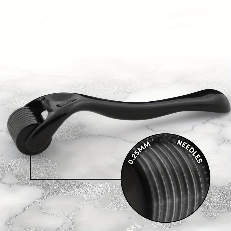 

0.25 Mm Beard Derma Roller For Face, Body And Scalp - Face Roller With 540 Titanium Mi-croneedles For Hair & Beard