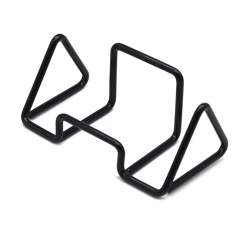 TEMU 1pc Triangle Shape Creative Business Card Holder High-end Display Base Vertical Advertising Sign Holder