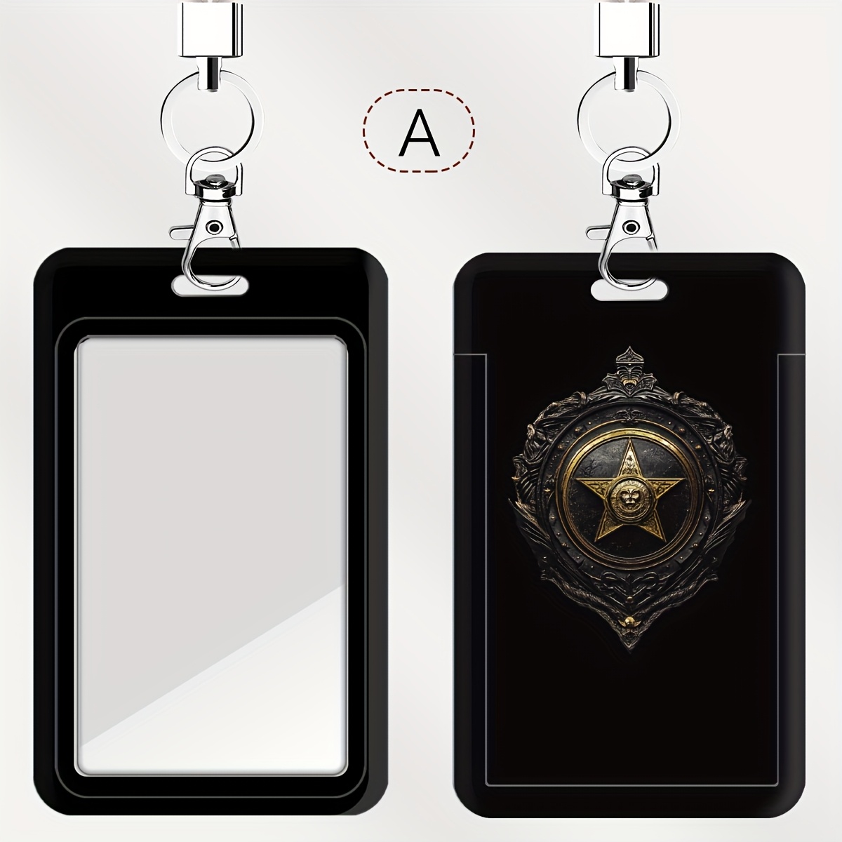 TEMU 2d Of Card Holders For Medals, Including Holders For Doctors, Nurses, Public Transport Cards, And Student Id Cards, Equipped With Wrist Straps