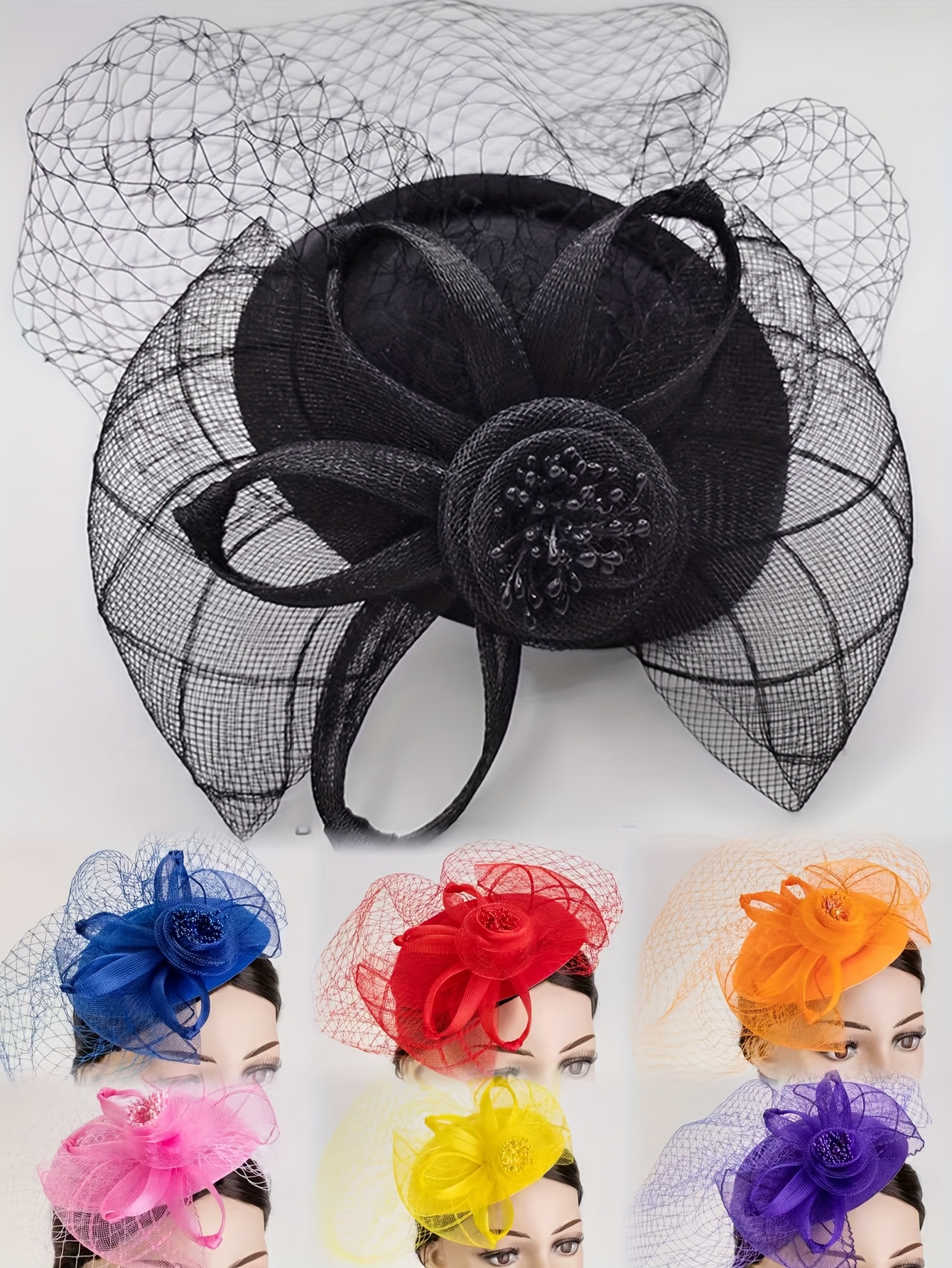 vrouwen accessoires met clips mesh sluier voor - Temu Netherlands, image size:800x1066