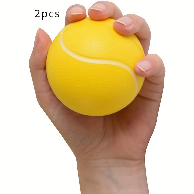 2pcs Pu Sponge Solid Soft Ball, Finger Exerciser, Grip Strength Ball, Hand Training Grip Ball