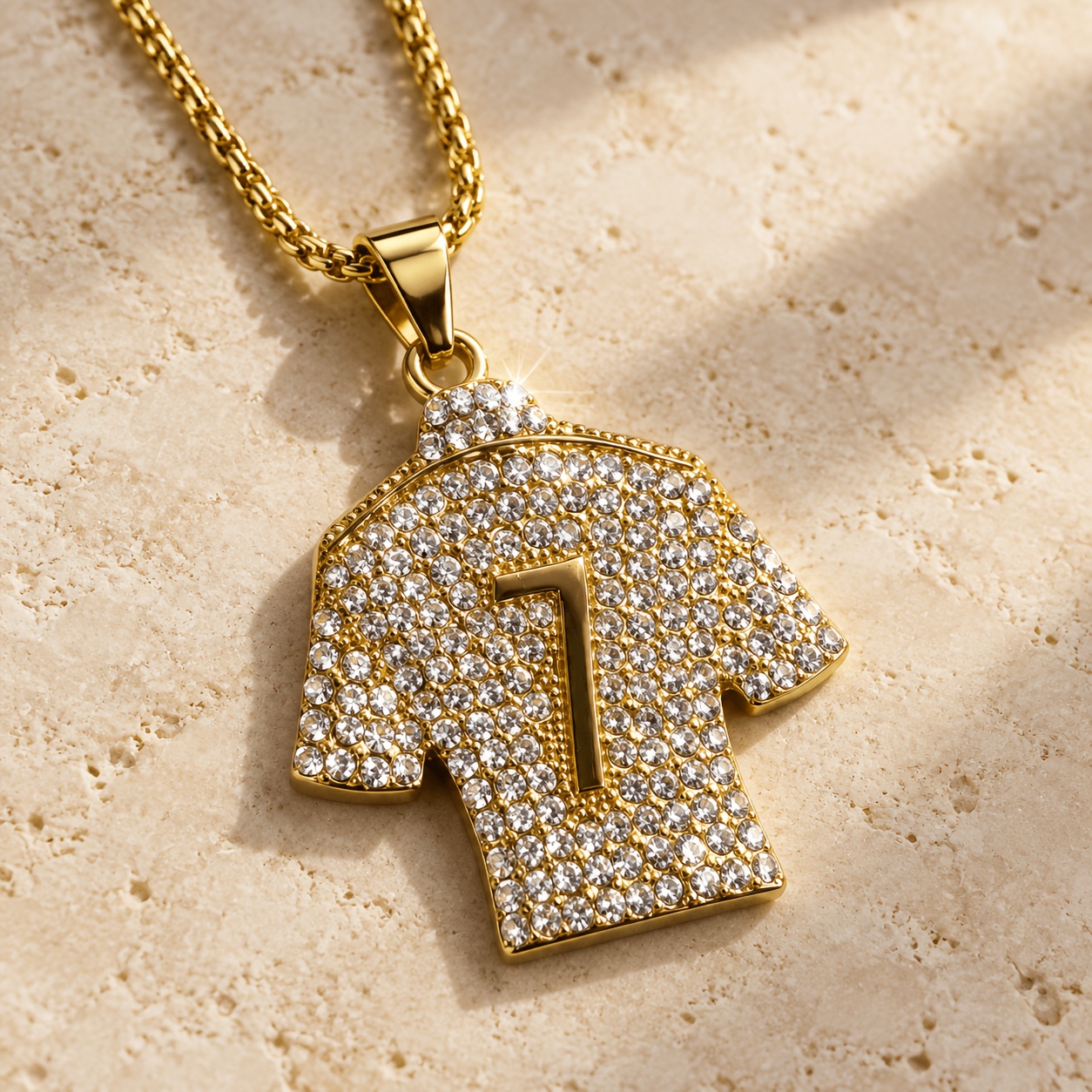 TEMU 1pc Maillot de sport Hip-Hop avec collier pendentif , bijoux décontractés et de fête