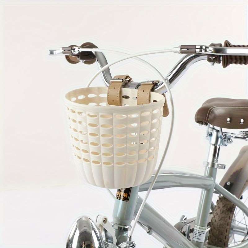 

1 White Pp Bicycle & Scooter Basket - Easy-to-install Handlebar Mount, Balance Bikes & Strollers, Stroller Accessories