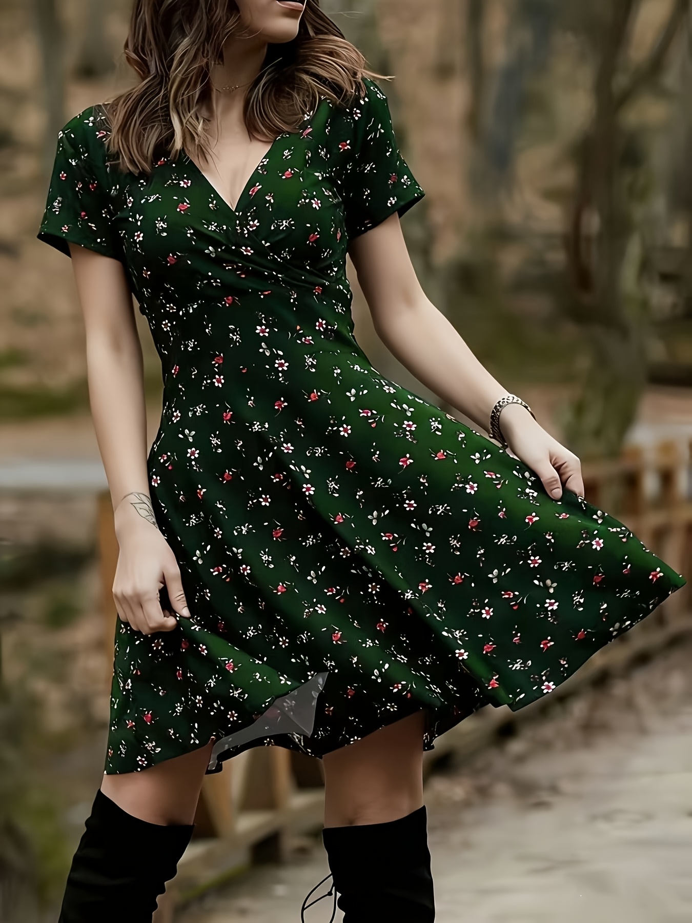 green cottagecore dress - Cyprus