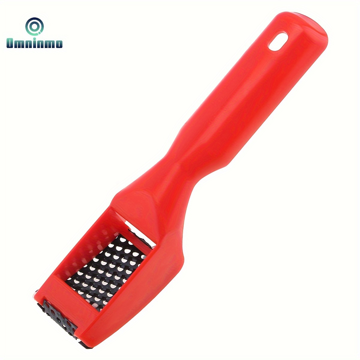 

1pc Red Handle Curved Metal Scraper, Woodworking Shaping Tool, Durable Plastic Grip, Multi-use Pottery & Sculpture Carving Tool