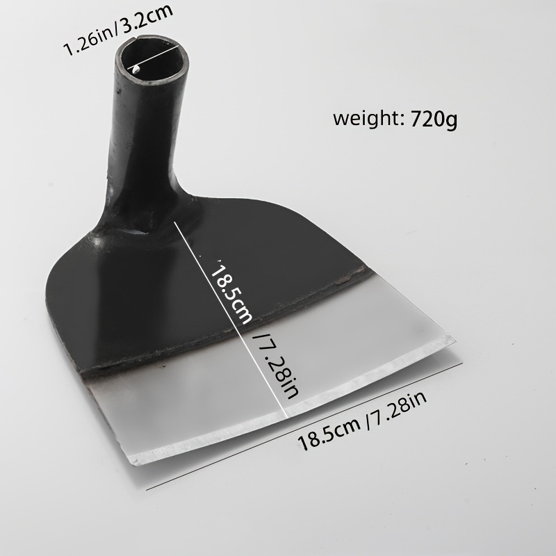 heavy duty stainless steel hand hoe head round eye garden tool for weeding planting digging durable agriculture farming accessory stick not included hoe garden tool garden hand tools details 6