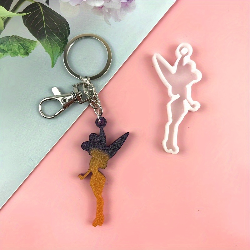 

Fairy Wings Keychain Silicone Mold - Resin Casting For Pendants & Backpack Charms, In White, Blue, Or Pink