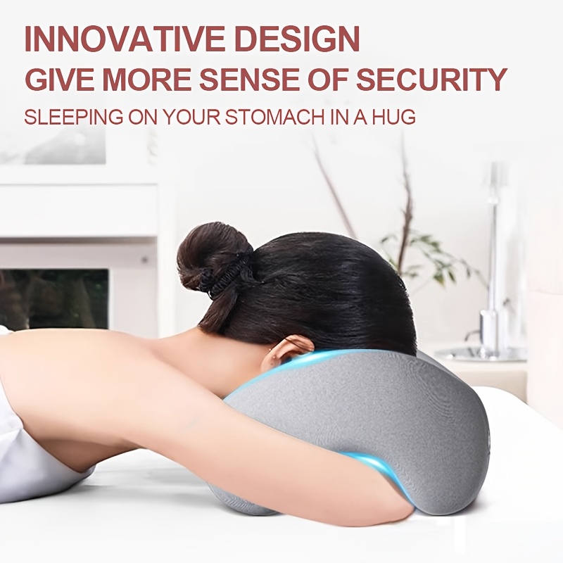 1pc Face Relax Pillow, SPA Salon Massage Hollowed Pillow, Nap Rest Cushion Massage Pillow, Removable And Washable