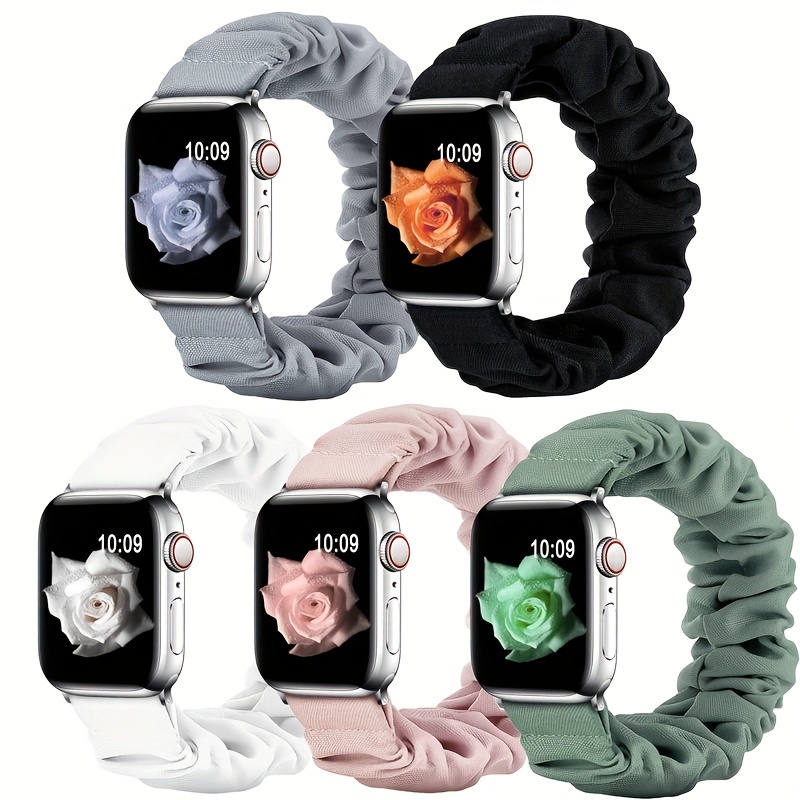 

1pc High-end Fabric Scrunchie Watch Band, Suitable For Iwatch 8/7/6/5/4/3/2/1/se, Size: 38/40/41mm, 42/44/45/49mm