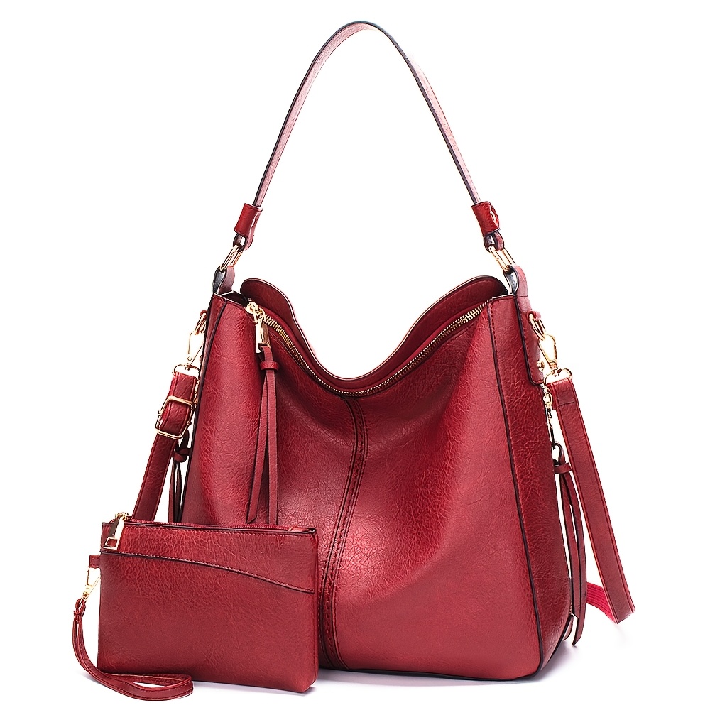 Women's Handbag, Stylish Tote Bag, Faux Leather With Long Shoulder Strap, Large Size For Work, Business, School, University, And Travel