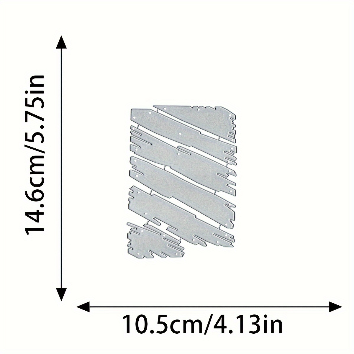 E-shop 1 Stück Gestreifte Grußkarten-Hintergrund-Stanzform, Gestreiftes Grußkartentextur-Rahmen-Schablonenstanz für 3D-Layered